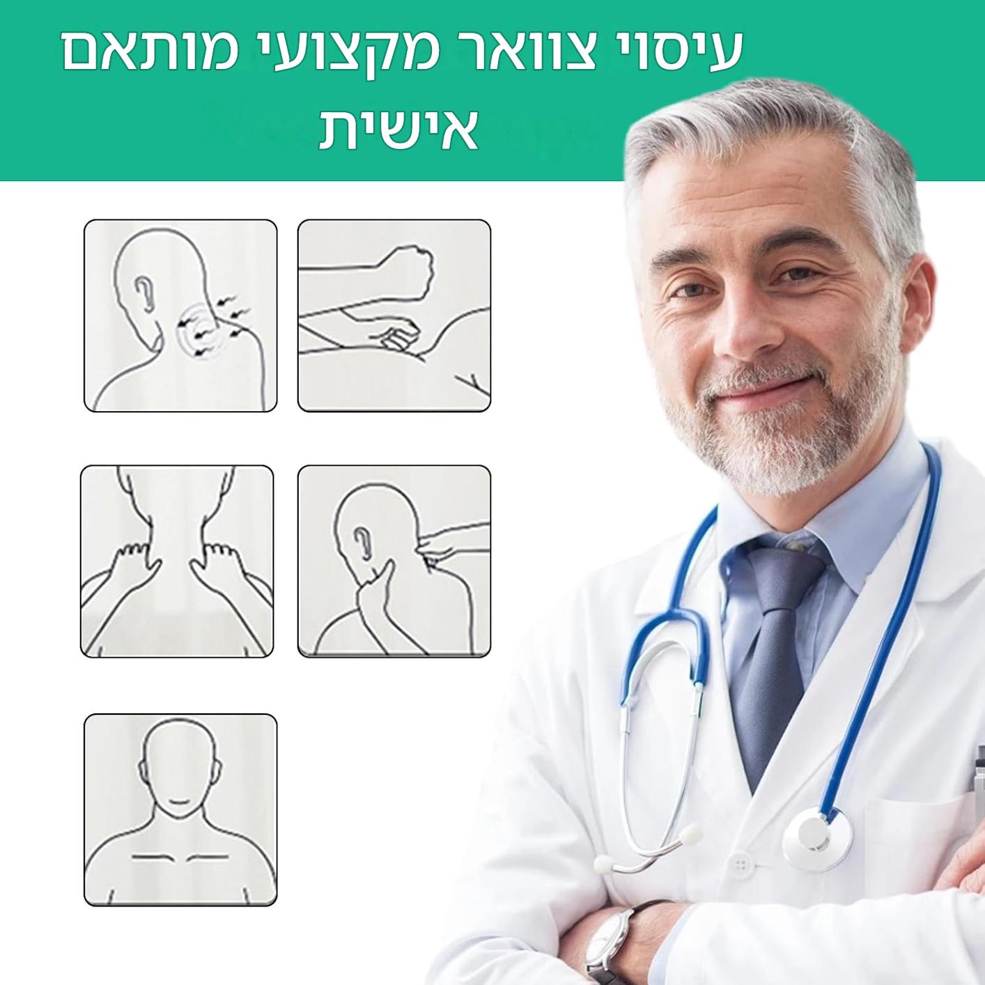 מכשיר עיסוי חשמלי לצוואר NeckGuard™